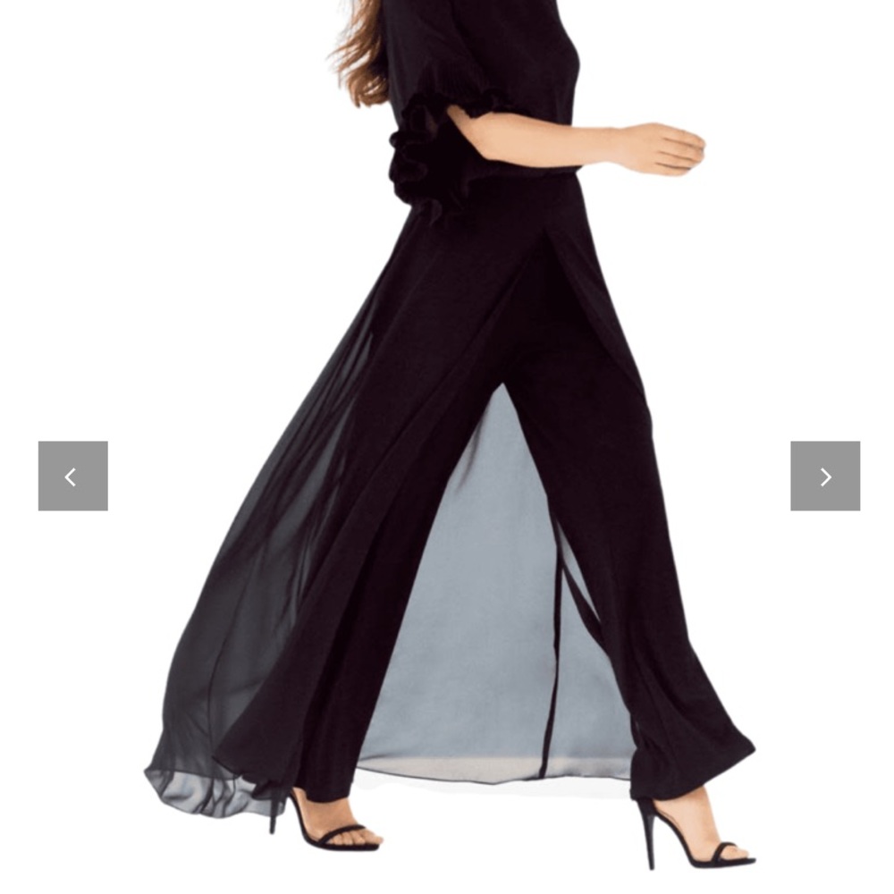 💖HOST PICK💖 VINTAGE Joesph Ribkoff Skirt Overlay Palazzo Pant | Made in Canada